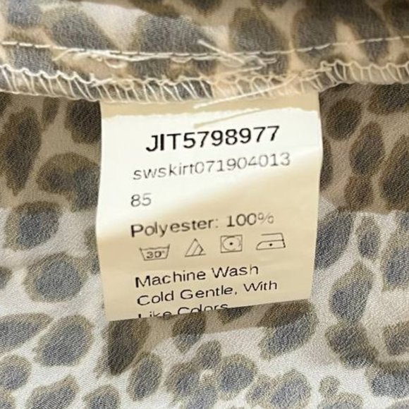 SHEIN Leopard Print Ruffled Mini Skirt - Like New - Picture 5 of 5